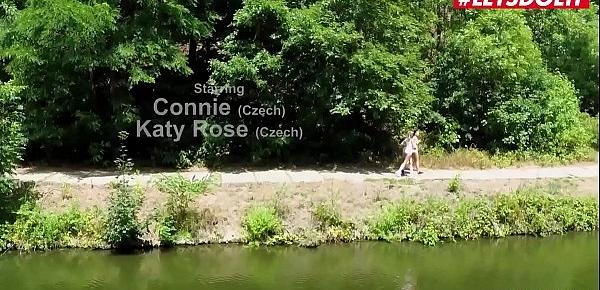  LETSDOEIT - Katy Rose Lucy Li - Czech Lesbian Couple Makes Love Right In The Woods
